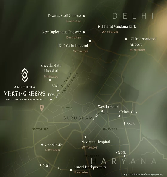 BPTP Amstoria Verti Greens Location